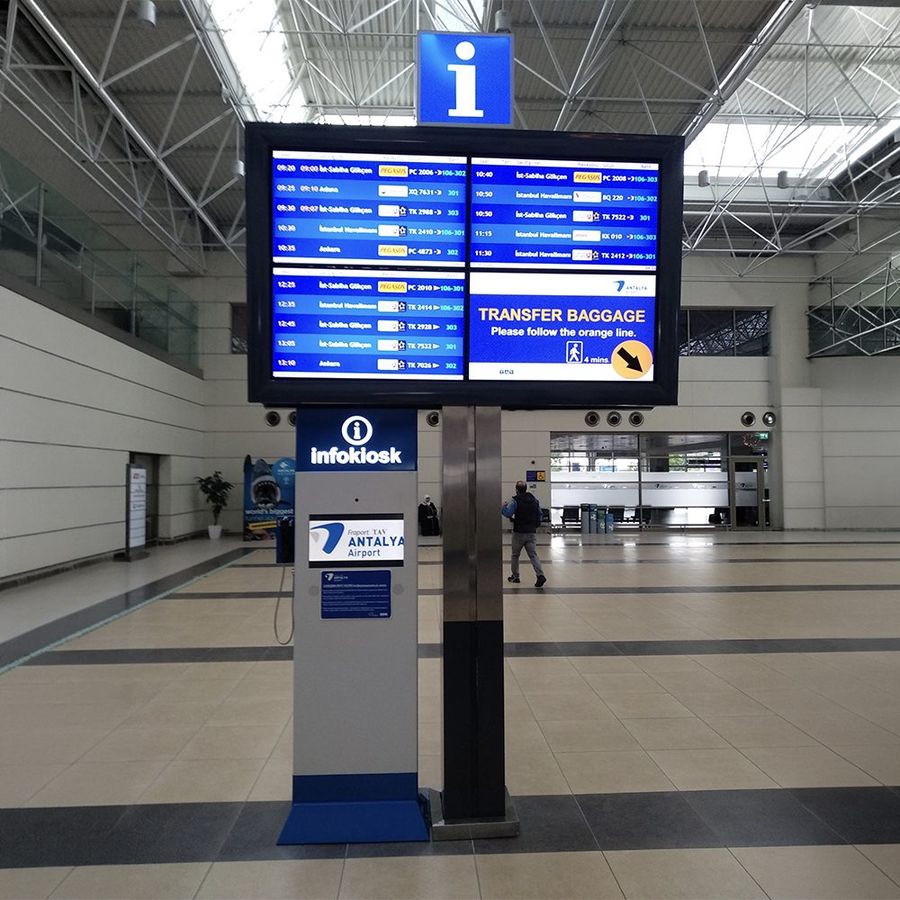 Uluslararası Havalimanı Videowall ve Kiosk Projesi