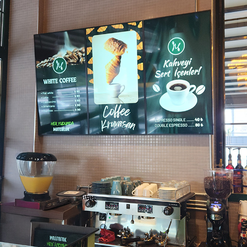 Çözüm - Restoran Kafe Menuboard