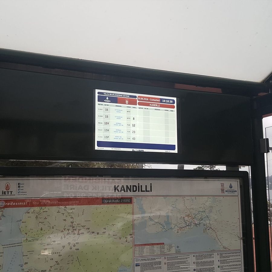 Belediye Akıllı Toplu Taşıma Durağı Projesi