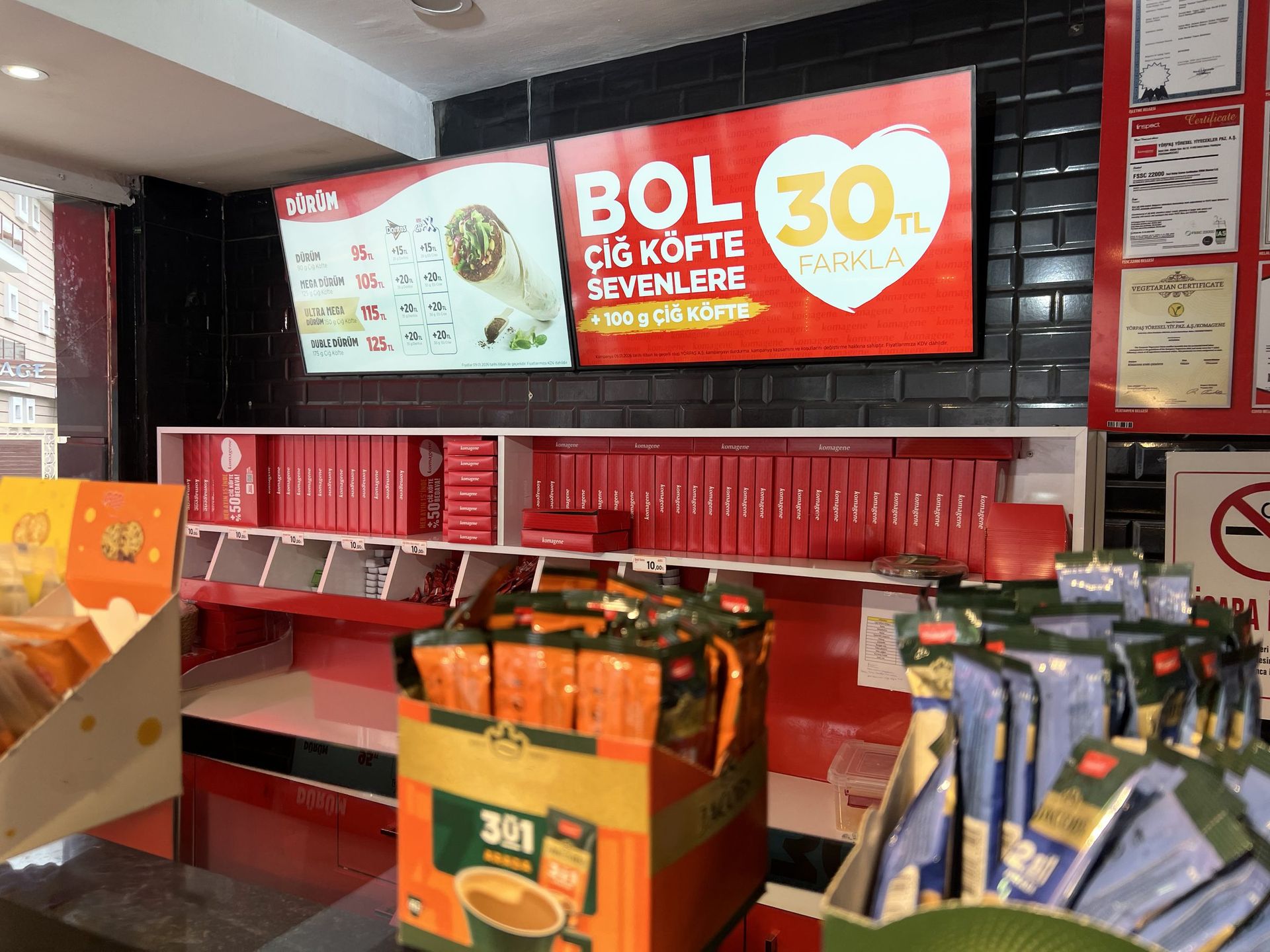 Döner & Izgara Restoran Zinciri Menuboard Projesi