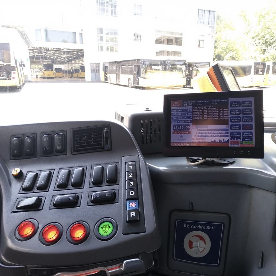 Belediye Otobüs Filosu Araç İçi Ekran Projesi